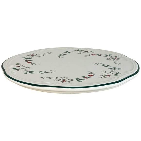 Vtg Pfaltzgraff Winterberry Trivet Hot Plate Cheese Tray 8.75 IN Scalloped Edge - Picture 5 of 5